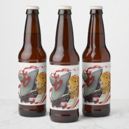 魔女のキス：ハロウィーンのハロウィーンのカボチャのちょうちん ビールラベル