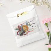 魔女のキス：ハロウィーンのハロウィーンのカボチャのちょうちん フェイバーバッグ (封をした状態)