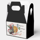 魔女のキス：ハロウィーンのハロウィーンのカボチャのちょうちん フェイバーボックス (オープン)