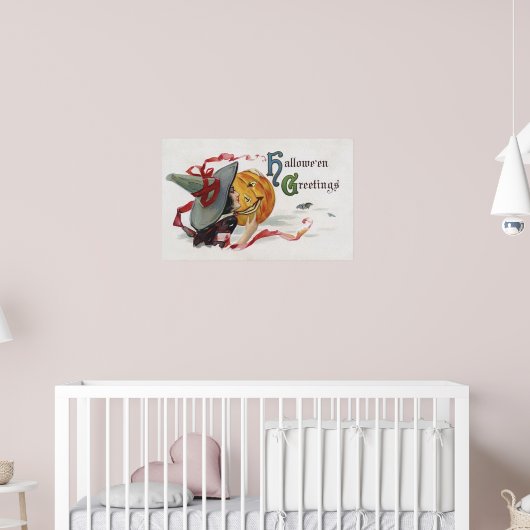 魔女のキス:ハロウィーンのハロウィーンのカボチャのちょうちん ポスター (子ども部屋2)