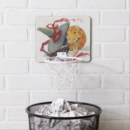 魔女のキス：ハロウィーンのハロウィーンのカボチャのちょうちん ミニバスケットボールゴール