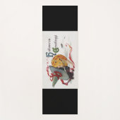 魔女のキス：ハロウィーンのハロウィーンのカボチャのちょうちん ヨガマット (正面)