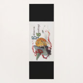 魔女のキス：ハロウィーンのハロウィーンのカボチャのちょうちん ヨガマット (裏面)