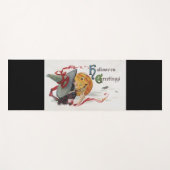 魔女のキス：ハロウィーンのハロウィーンのカボチャのちょうちん ヨガマット (正面(横))