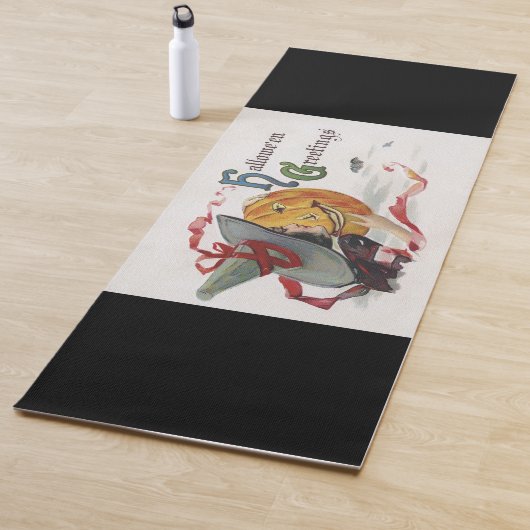 魔女のキス：ハロウィーンのハロウィーンのカボチャのちょうちん ヨガマット (インサイチュ)