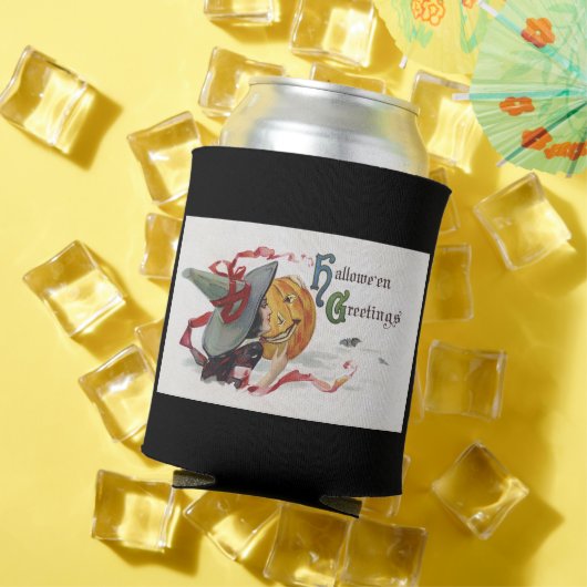 魔女のキス：ハロウィーンのハロウィーンのカボチャのちょうちん 缶クーラー (インサイチュ 夏)