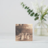 魔女のサークルヴィンテージ踊り スクエア名刺 (スタンド正面)