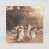 魔女のサークルヴィンテージ踊り スクエア名刺 (正面)