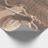 魔女のサークルヴィンテージ踊り ラッピングペーパー (角)