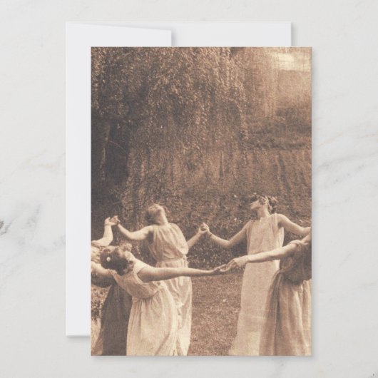 魔女のサークルヴィンテージ踊り 招待状 (正面)