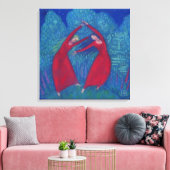 魔女のダンス、パステル絵画ズ、ファンタジー・アート キャンバスプリント (インサイチュ (リビング))