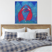 魔女のダンス、パステル絵画ズ、ファンタジー・アート キャンバスプリント (インサイチュ (寝室))