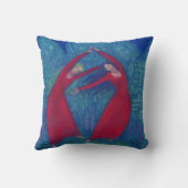 魔女のダンス、パステル絵画ズ、ファンタジー・アート クッション (裏面)