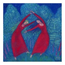 魔女のダンス、パステル絵画ズ、ファンタジー・アート