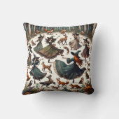 魔女のダン：魅惑の森の集まり クッション (裏面)