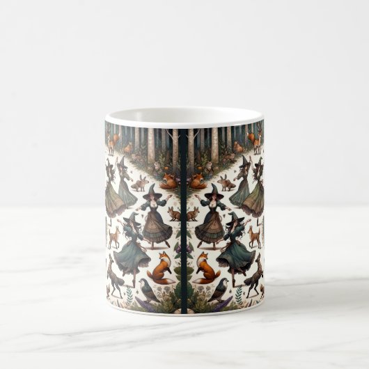 魔女のダン:魅惑の森の集まり コーヒーマグカップ (中央)