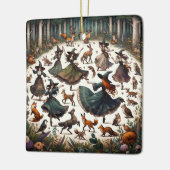 魔女のダン:魅惑の森の集まり セラミックオーナメント (左)