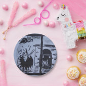 魔女のノームは料理ポットハロウィーン ペーパープレート (パーティー)