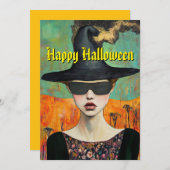 魔女のハロウィンカード シーズンカード (正面/裏面)