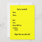 魔女のハロウィンストライプ招待状 招待状 (裏面)