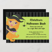 魔女のハロウィンバッシュ ハロウィンパーティーの招待状 招待状 (正面/裏面)
