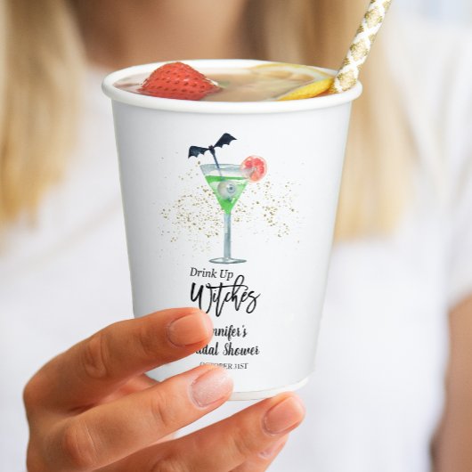 魔女のハロウィンパーティー ブライズシャワー 紙コップ