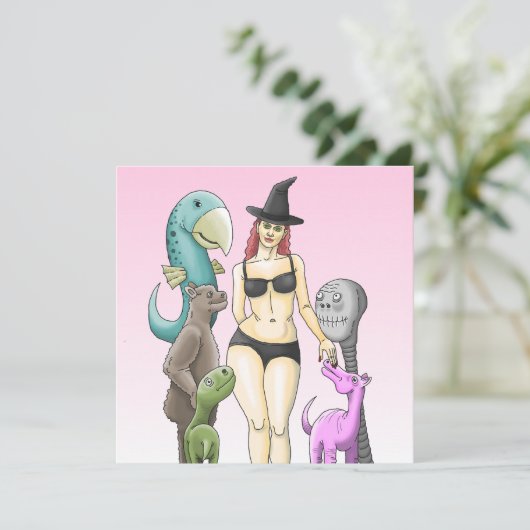 魔女のハロウィンパーティー 招待状 (スタンド正面)