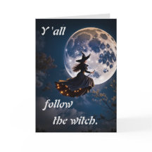 魔女のハロウィン招待カードに従って