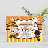 魔女のハロウィン誕生日パーティー 招待状 (スタンド正面)