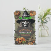 魔女のハロウィン・バッシュ・コスチューム・パーティー招待状 招待状 (スタンド正面)