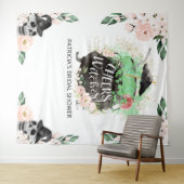 魔女のハロウィン ブライダルシャワーの背景 タペストリー (インサイチュ(横))