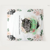 魔女のハロウィン ブライダルシャワーの背景 タペストリー (正面(横))