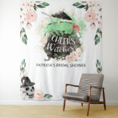 魔女のハロウィン ブライダルシャワーの背景 タペストリー (インサイチュ)