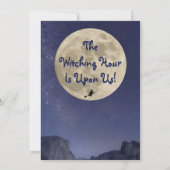 魔女のパーティーへの道?満月ハローウィンパーティ 招待状 (裏面)