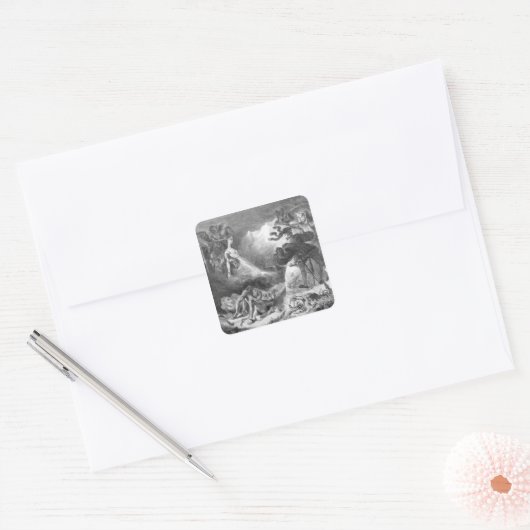 魔女のファウストとメフィストヘレス スクエアシール (封筒)