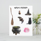 魔女のフェスティバル装飾スクラップブックシート (スタンド正面)