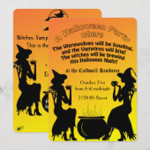 魔女のブリューハロウィンパーティー 招待状 (正面/裏面)