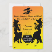 魔女のブリューハロウィンパーティー 招待状 (裏面)
