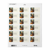 魔女のブルインパンプキンヴィンテージ住所 シール (フルシート)