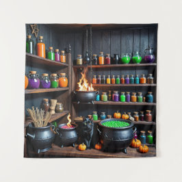 魔女のポションルーム魔法の錬金術師の避難所 タペストリー