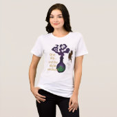 魔女のポーション 一口飲めば夜が明けるTシャツ トライブレンドTシャツ (正面全面)