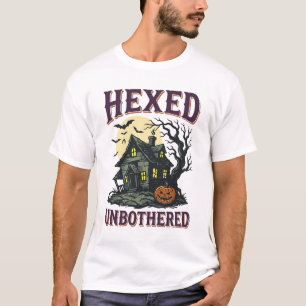 魔女のユーモアTシャツ ビンテージ 幽霊の館 ハロウィン Tシャツ