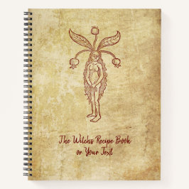 魔女のレシピ本とマンドレイク ノートブック