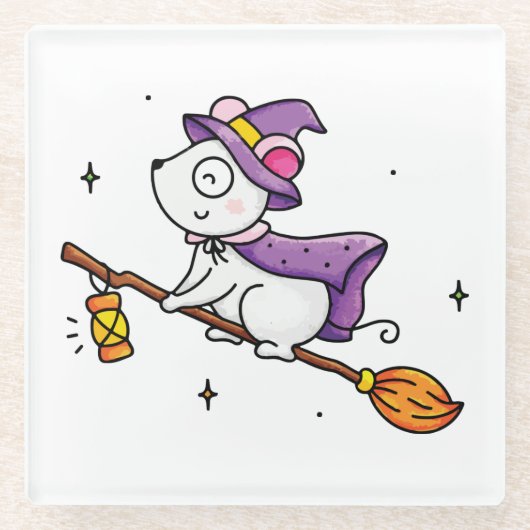 魔女の一時 ガラスコースター (正面)