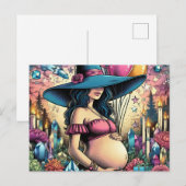 魔女の予感妊娠 ポストカード (正面/裏面)