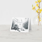 魔女の休日の冬の至カード"希望の星" カード (黄色い花)