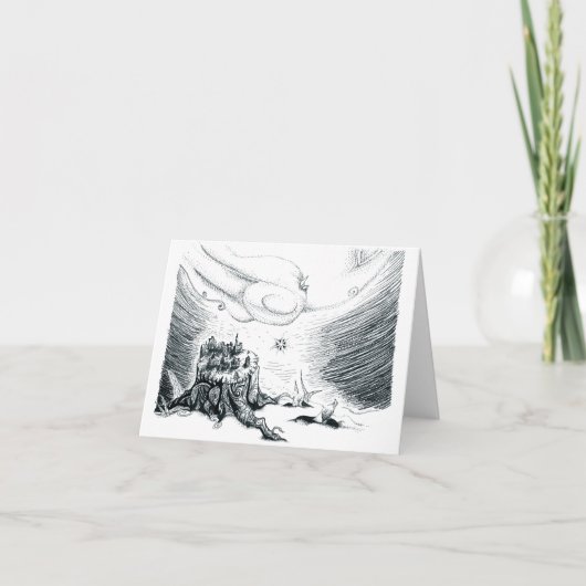 魔女の休日の冬の至カード"希望の星" カード (正面)