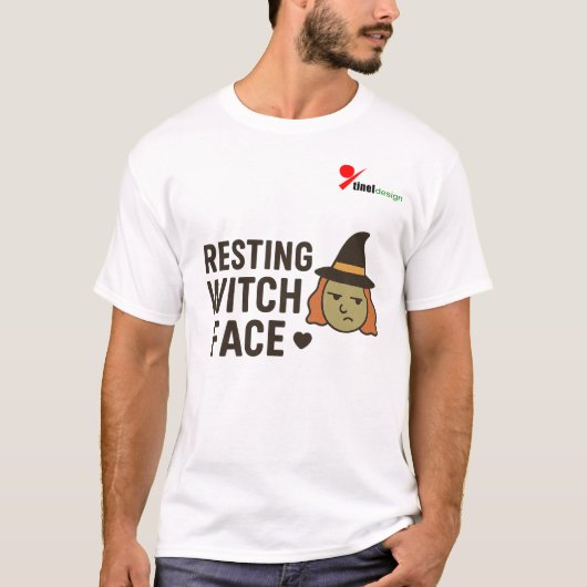 魔女の休顔 Tシャツ (正面)