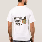 魔女の休顔 Tシャツ (裏面)