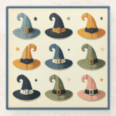 魔女の列 ガラスコースター (正面)